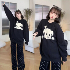 韩版孕妇装绵羊绒大版加厚孕妇毛衣宽松孕妇上衣