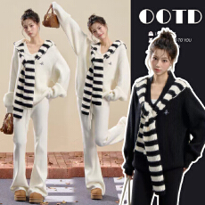 批发现现 慵懒休闲披肩孕妇三件套韩版宽松孕妇套装大码孕妇装