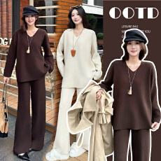 批发现现 慵懒休闲韩版宽松孕妇套装大码孕妇装