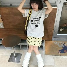 批发精梳纯棉200克纯棉<b class='q'>短袖</b>宽松落肩印花T恤夏季上衣设计感小众