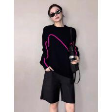 批发早秋穿搭炸街独特漂亮<b class='q'>小衫</b>高级感巨好看轻奢减龄洋气黑色德绒长袖