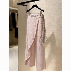 批发小个子高腰显瘦垂感阔腿<b class='q'>裤</b><b class='q'>设计</b>感小众梨形身材粉色屁帘休闲<b class='q'>裤</b>女春