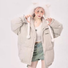 批发2025高级感美式宽松设计感小众羽绒棉女冬季新款韩版<b class='q'>时尚</b><b class='q'>情侣</b><b class='q'>棉服</b>