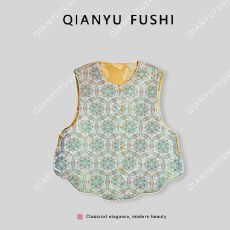 批发【青瓷宝相】新中式双面穿优雅轻奢气质<b class='q'>开衫</b>马甲