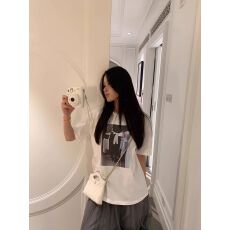 批发官图 特价 190克牛奶丝 后包领 夏装<b class='q'>短袖</b>T恤男女宽松上衣 跨境