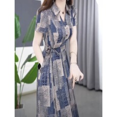 批发气质连衣裙2026夏季新款<b class='q'>修身</b>显瘦遮肉薄款时尚轻奢a字裙子超仙