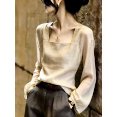 批发大码<b class='q'>女装</b>～气质上衣复古法式<b class='q'>时尚</b><b class='q'>潮流</b>减龄2026秋季新款高级感衬衫