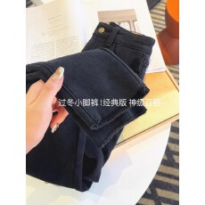 批发<b class='q'>牛仔裤</b>女秋冬高腰显瘦弹力修身加绒<b class='q'>小脚裤</b>