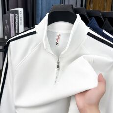 批发【原版做工，精致后包领】新款三条杠卫衣2025秋季中青年秋装外穿