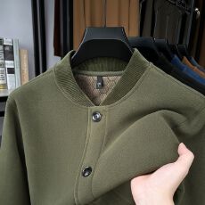 批发原版现货 摇粒绒加绒加厚<b class='q'>男</b>士<b class='q'>夹克</b>外套下摆袖口螺口设计内里有绒