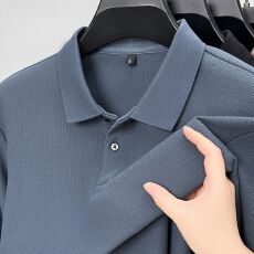 原版特价珠地棉POLO衫跨境外贸专供原版质量高档纯色简约大气上衣