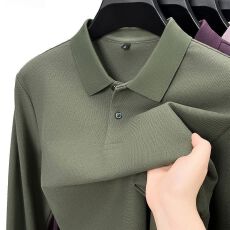 原版特价珠地棉POLO衫跨境外贸专供原版质量高档纯色简约大气上衣
