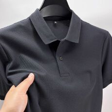 批发【原版特价】珠地棉POLO衫跨境外贸专供原版质量 高档纯色POLO衫