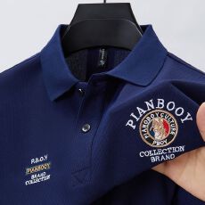 批发原版特价珠地棉POLO衫跨境外贸专供原版质量 高档纯色POLO衫