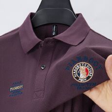 批发原版特价珠地棉POLO衫跨境外贸专供原版质量 高档纯色POLO衫