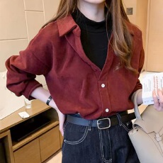 批发2025假两件<b class='q'>衬衫</b>女春秋叠穿打底女士上衣设计感小众复古港味<b class='q'>衬衣</b>冬