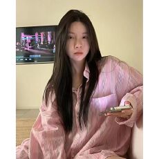 批发粉色条纹衬衫女2026春秋韩版慵懒风衬衣宽松长袖防晒上衣外套薄款