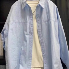 批发春夏蓝色防晒衬衫外套女<b class='q'>春秋</b>2026新款衬衣上衣设计感小众