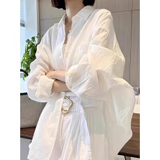 批发白色棉麻防晒衬衫女长袖<b class='q'>夏季</b>爆款上衣宽松小个子薄款外套亚麻衬衣