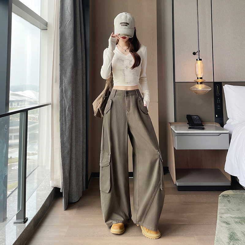 BY31356# 街头风浅棕色...