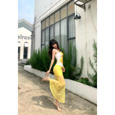 批发HiimDai 假日风情 衣长任意调节 度假风性感辣妹高弹修身抹胸上衣