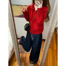 批发心动crush/长期主义一件百搭时髦立领<b class='q'>毛衣</b><b class='q'>开衫</b>