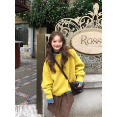 批发实拍 菠萝纹毛衣2025冬季<b class='q'>新款</b>多巴胺软糯套头针织衫打底外穿女