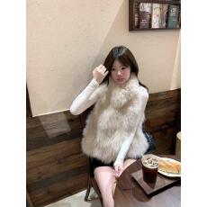 批发实拍 韩风chic巨好看环保皮草马甲2025秋冬季