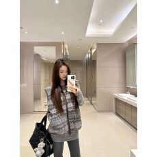 批发复古费尔岛提花羊羔毛马甲男女新款立领保暖毛绒一体马甲学生