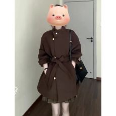 批发重磅高克重毛呢 韩系高级毛呢外套女秋冬季2025新款气质呢子大衣