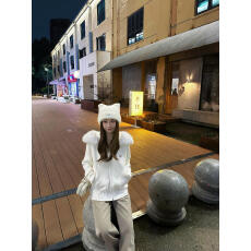 批发日韩时尚个性毛领连帽针织开衫女学生春秋慵懒风宽松<b class='q'>百搭</b>毛衣外套