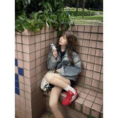 批发复古做旧阔版长袖<b class='q'>牛仔</b><b class='q'>外套</b>女秋韩版潮ins显瘦休闲百搭宽松<b class='q'>上衣</b>女