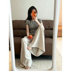 批发休闲运动服套装女夏季学生短袖长<b class='q'>裤</b>两件套