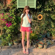 批发套装女夏季收腰短款波点字母<b class='q'>短袖</b><b class='q'>T</b><b class='q'>恤</b>短裤两件套