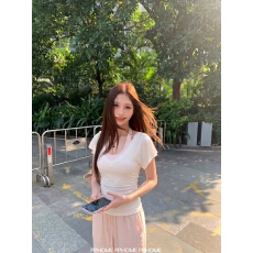 PPHOME自制~桃桃乌龙 真两件吊带T恤罩衫女+显瘦高腰直筒休闲裤夏