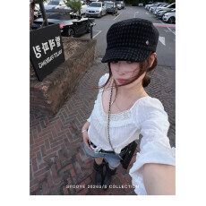 批发Siiooye白色盛夏 七分袖全棉法式小衫防晒衫女夏纯欲风蕾丝衫上衣