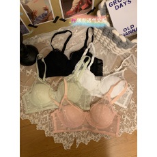 批发实拍实价 <b class='q'>日系</b>蕾丝防凸点内衣女小胸聚拢胸罩轻薄透气显小<b class='q'>文胸</b>