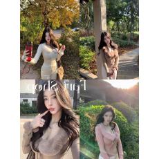 批发Fart Shop奶霜舒芙蕾 圆领抓绒收腰<b class='q'>长袖</b><b class='q'>T</b><b class='q'>恤</b>女秋冬毛领打底衫