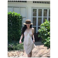 批发sheepland两穿挂脖/系带 天丝亚麻蕾丝提花吊带半身裙套装女<b class='q'>春</b>夏