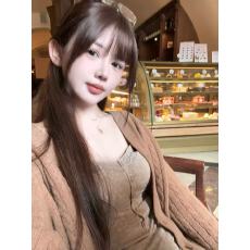 批发十一少女「好想过秋天」100羊毛麻花毛衣+蕾丝吊带