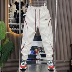 批发秋季设计感撞色潮流工装裤男士新款拼色个性休闲裤束脚帅气九分裤