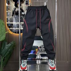 批发潮流工装裤设计感秋季撞色男士新款拼色个性休闲裤束脚帅气九分裤