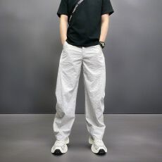 批发潮牌痞帅夏季薄款美式休闲裤男士宽松阔腿<b class='q'>哈伦</b>裤百搭直筒<b class='q'>运动裤</b>子