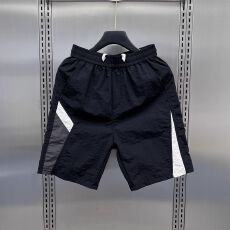 批发<b class='q'>男士</b>短裤夏季薄款宽松直筒韩版潮流条纹速干运动裤青年休闲五分裤