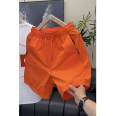 批发运动短裤韩版纯色<b class='q'>男士</b>夏季凉感透气速干五分裤宽松简约休闲沙滩裤