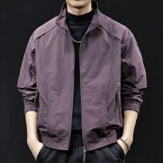 批发2026新款春秋款高档<b class='q'>夹克</b>男士休闲外套潮牌时尚痞帅衣服男装冲锋衣