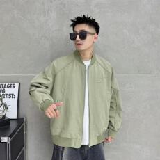 批发<b class='q'>男士</b>时尚春秋季百搭款粉色轻薄<b class='q'>夹克</b>棒球领<b class='q'>外套</b>新款潮流港风<b class='q'>夹克</b>衫