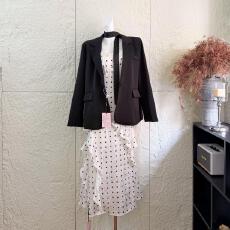 批发新品WESTAYONE 女春<b class='q'>夏</b>通勤高级感黑色西装