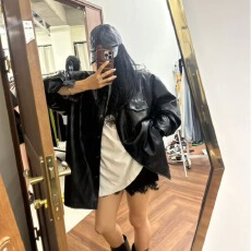 批发有货 2026<b class='q'>春</b>秋新PU皮衣外套女