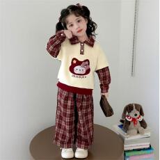 批发女童<b class='q'>卫衣</b><b class='q'>套装</b>春秋2025新款儿童衣服<b class='q'>宝宝</b>秋装洋气时髦两件套